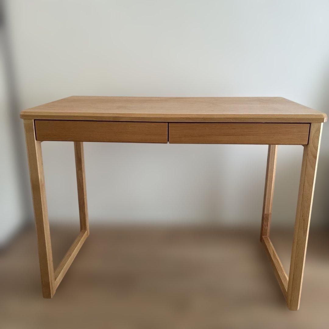 ニトリ　引き出しつき　デスク メルシーC LBR