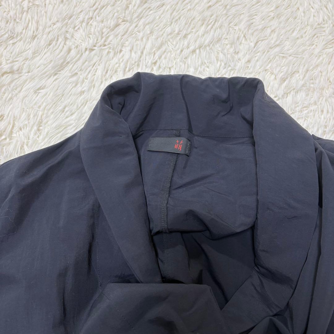 モユル　萌　センソユニコ　ロングコート　ナイロン　M L 黒　オーバーサイズ