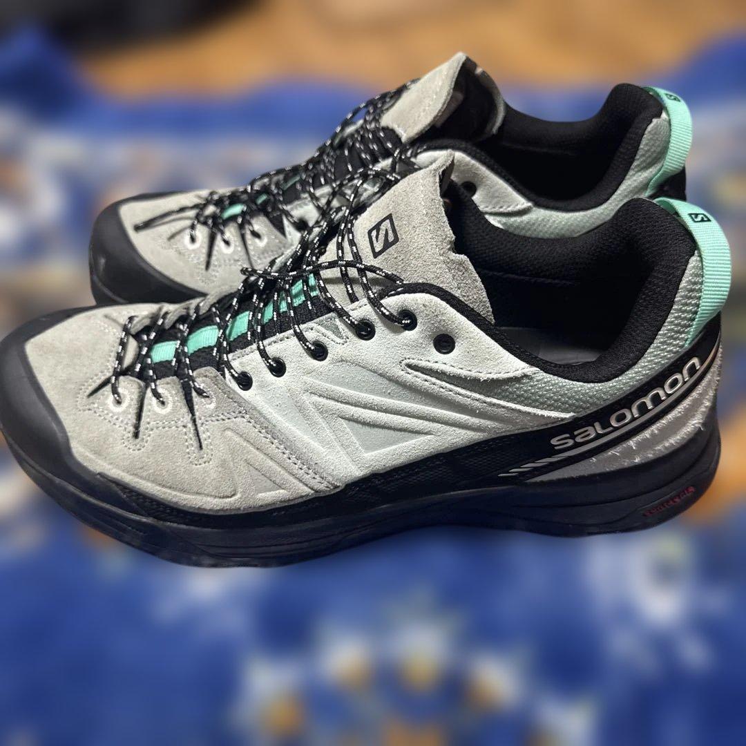 Salomon クライミングシューズ グレー/ミント