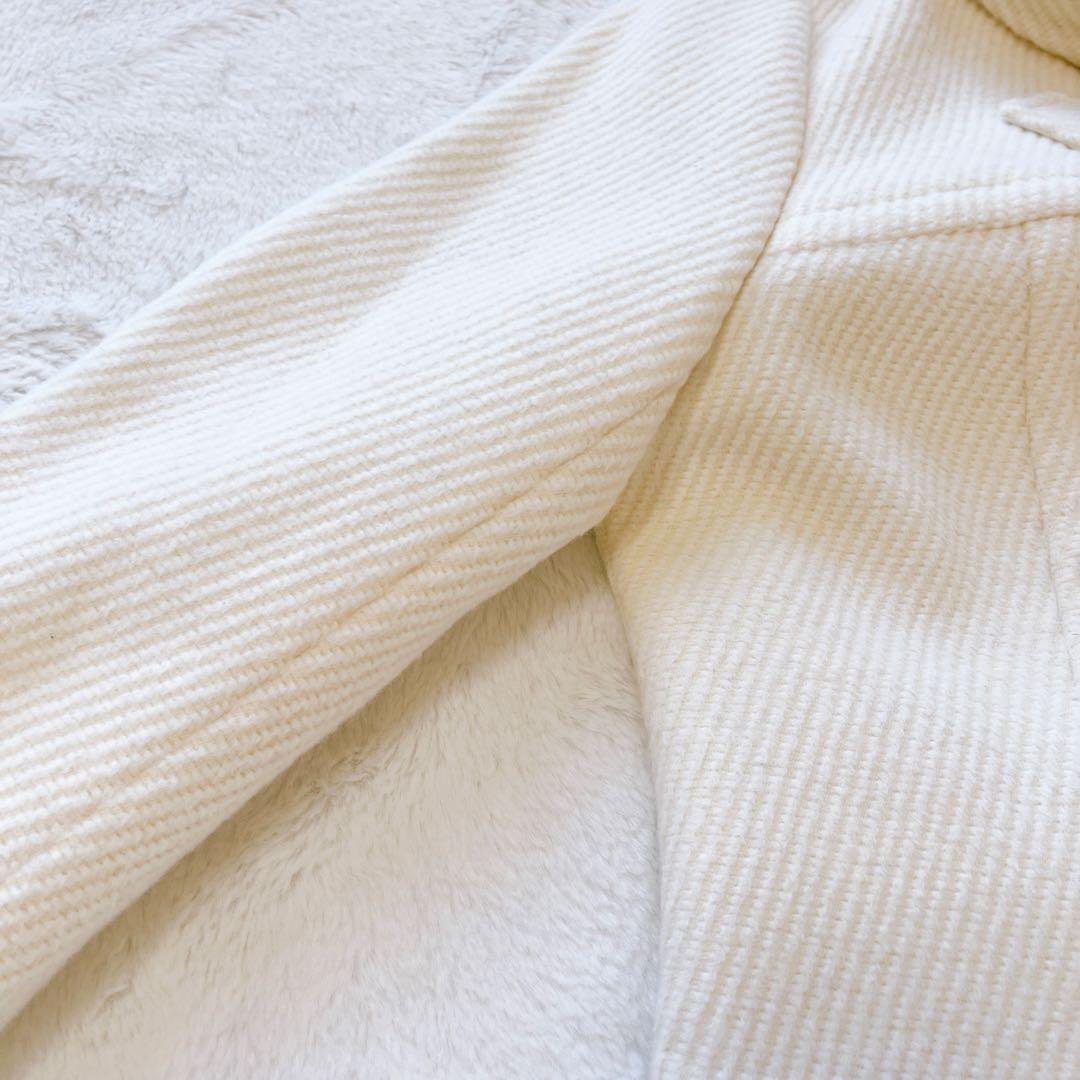 美品★バーバリーブルーレーベル アンゴラ　フーデットダッフルコート40 ファー