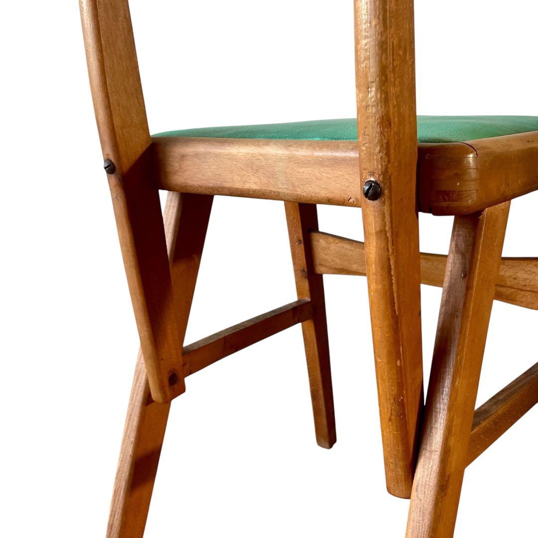 【希少】オールドマルニ ダイニングチェア 木製 椅子 ビンテージ 古道具