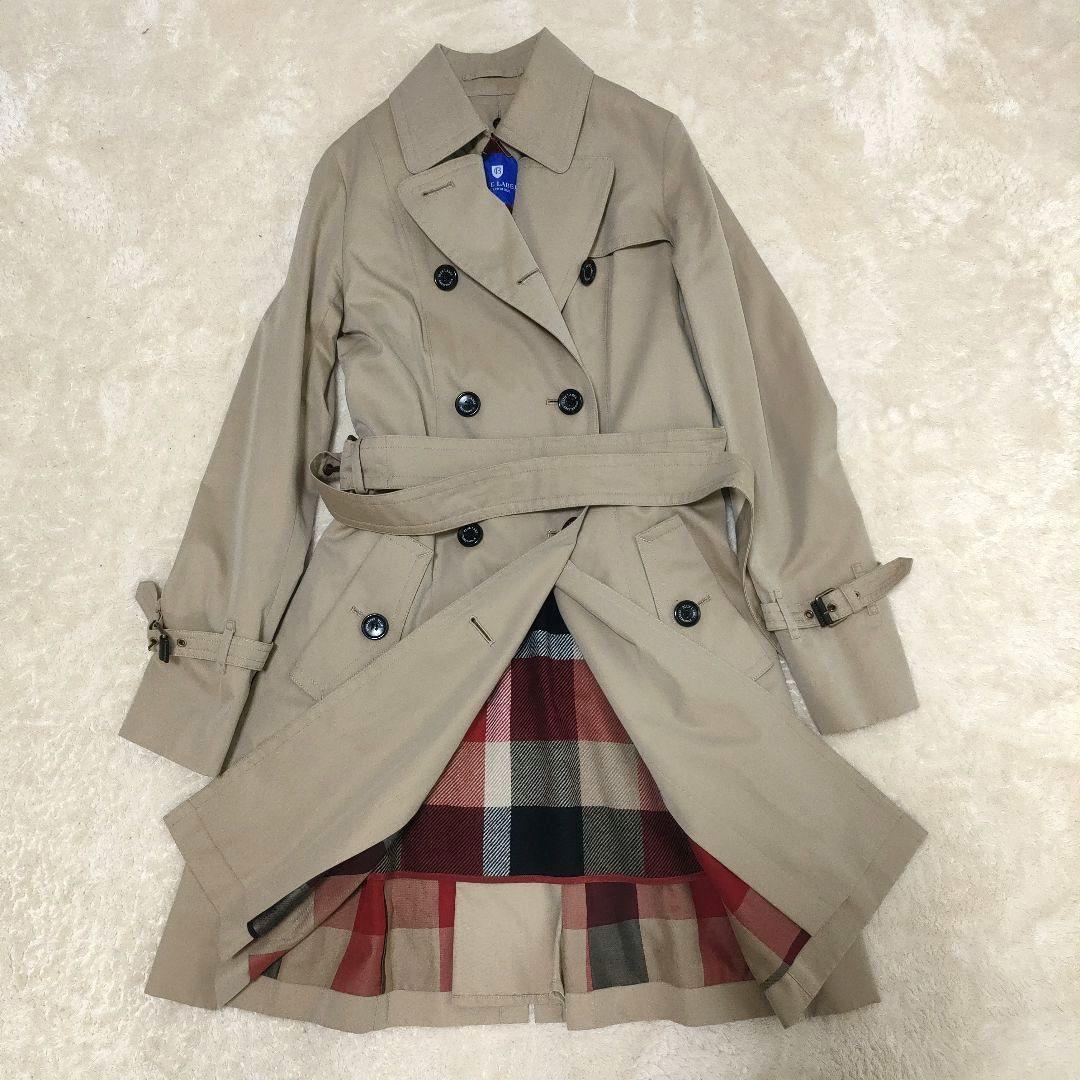極美品 ブルーレーベルクレストブリッジ ライナー付トレンチコート 38 ベージュ