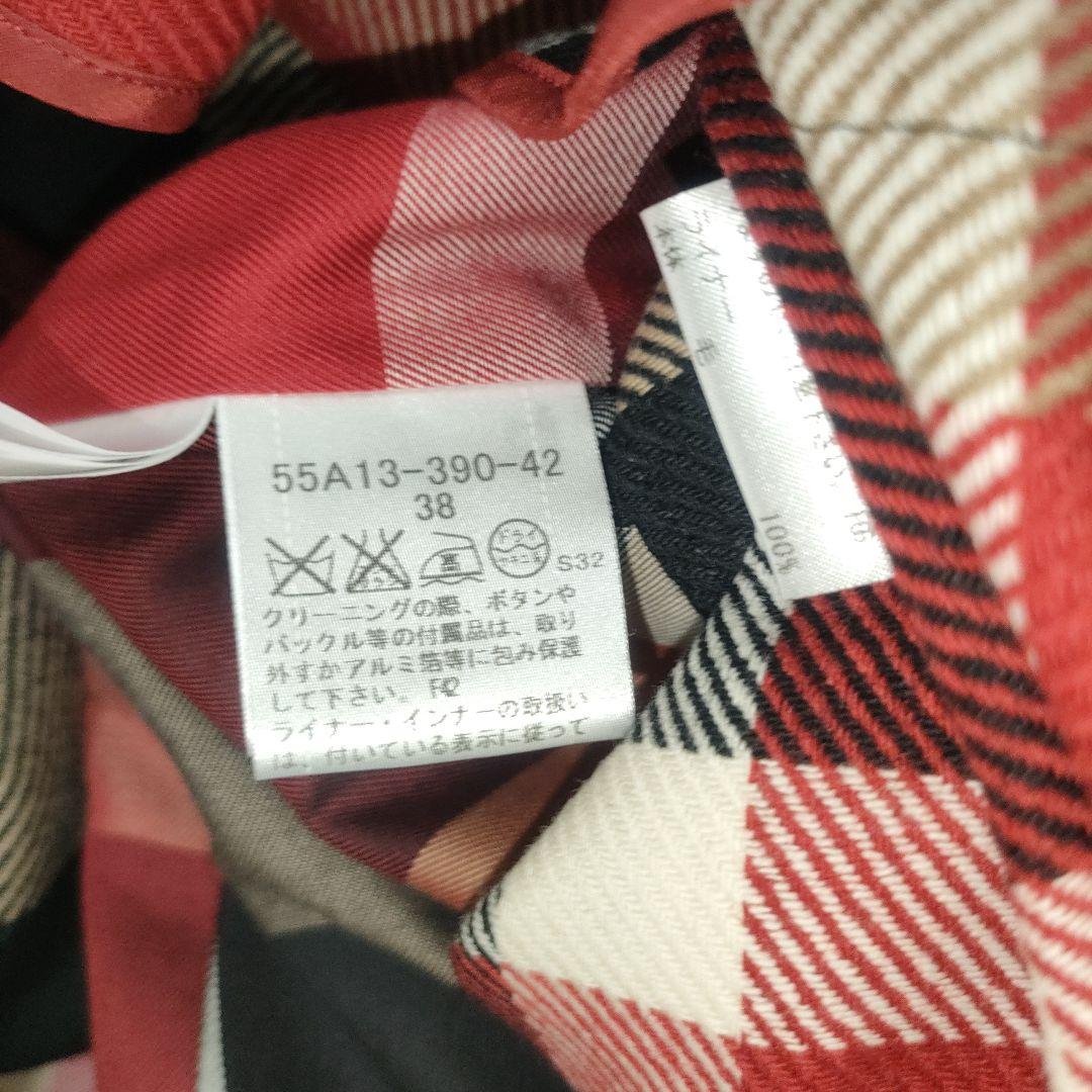 極美品 ブルーレーベルクレストブリッジ ライナー付トレンチコート 38 ベージュ