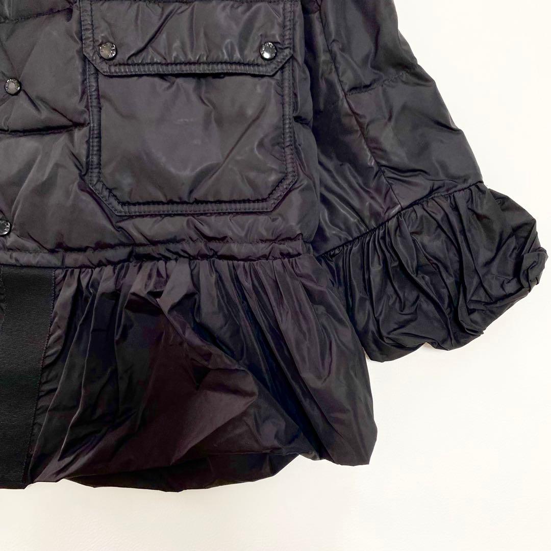 モンクレール　SERRE ダウンジャケット　フリル　フード付き　ドローコード