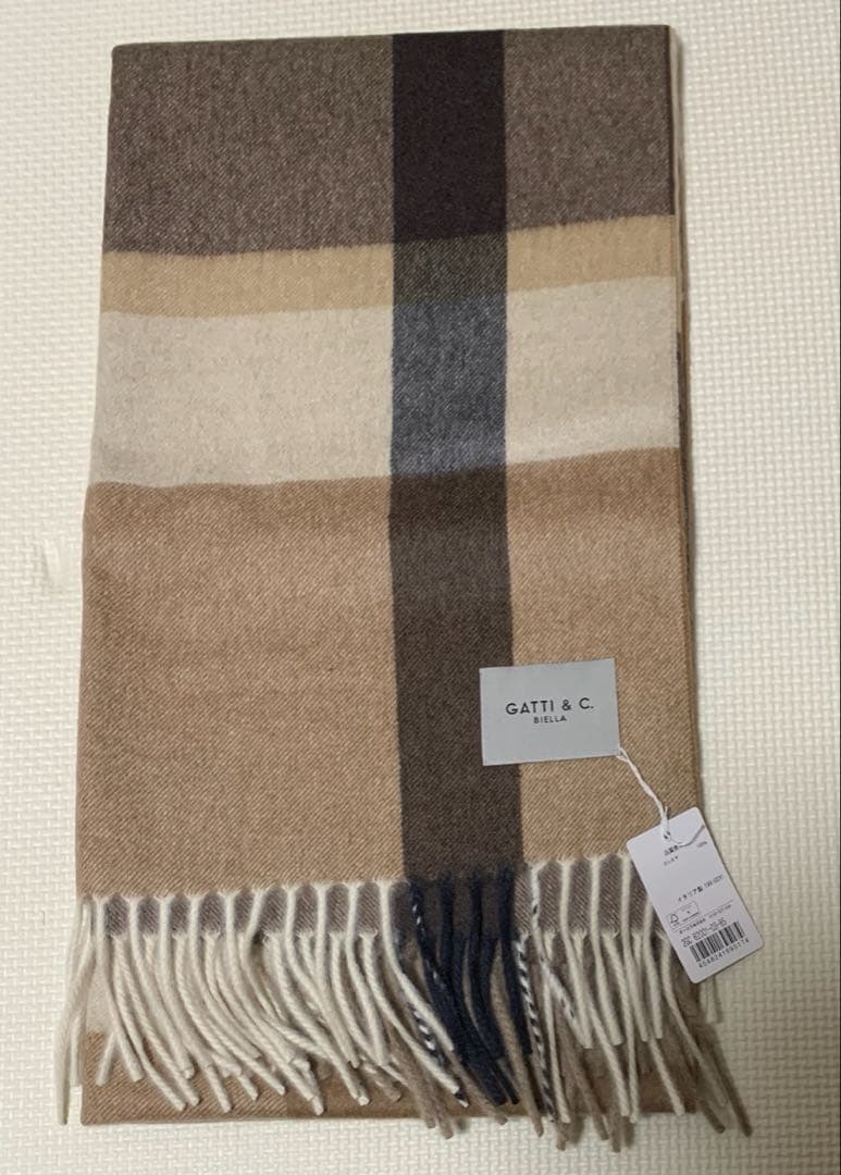 GATTI＆C. ガッティ　 カシミヤ100%ストール　イタリア製