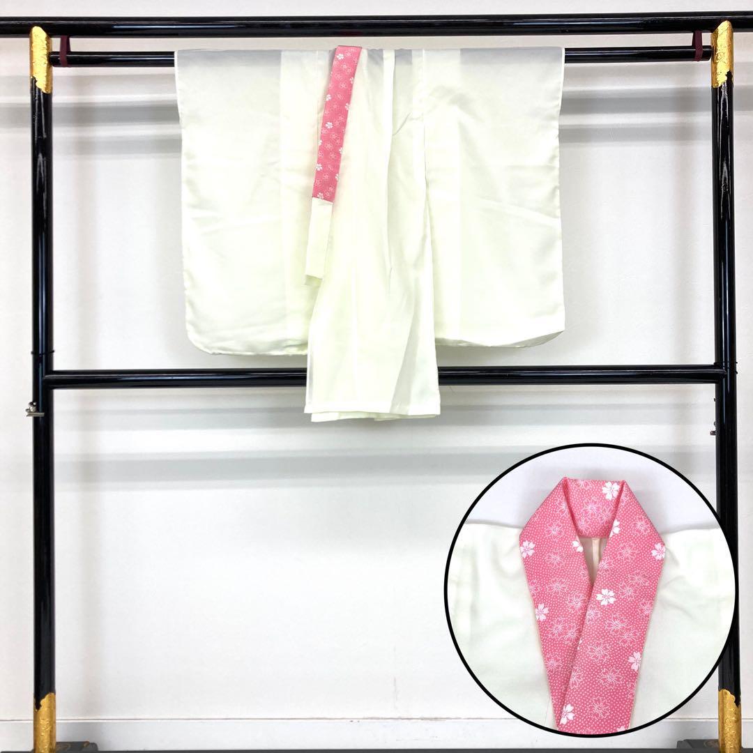 【着物と帯 時流】O24-57ys◇七五三 3才女の子着物&被布コート+長襦袢◇