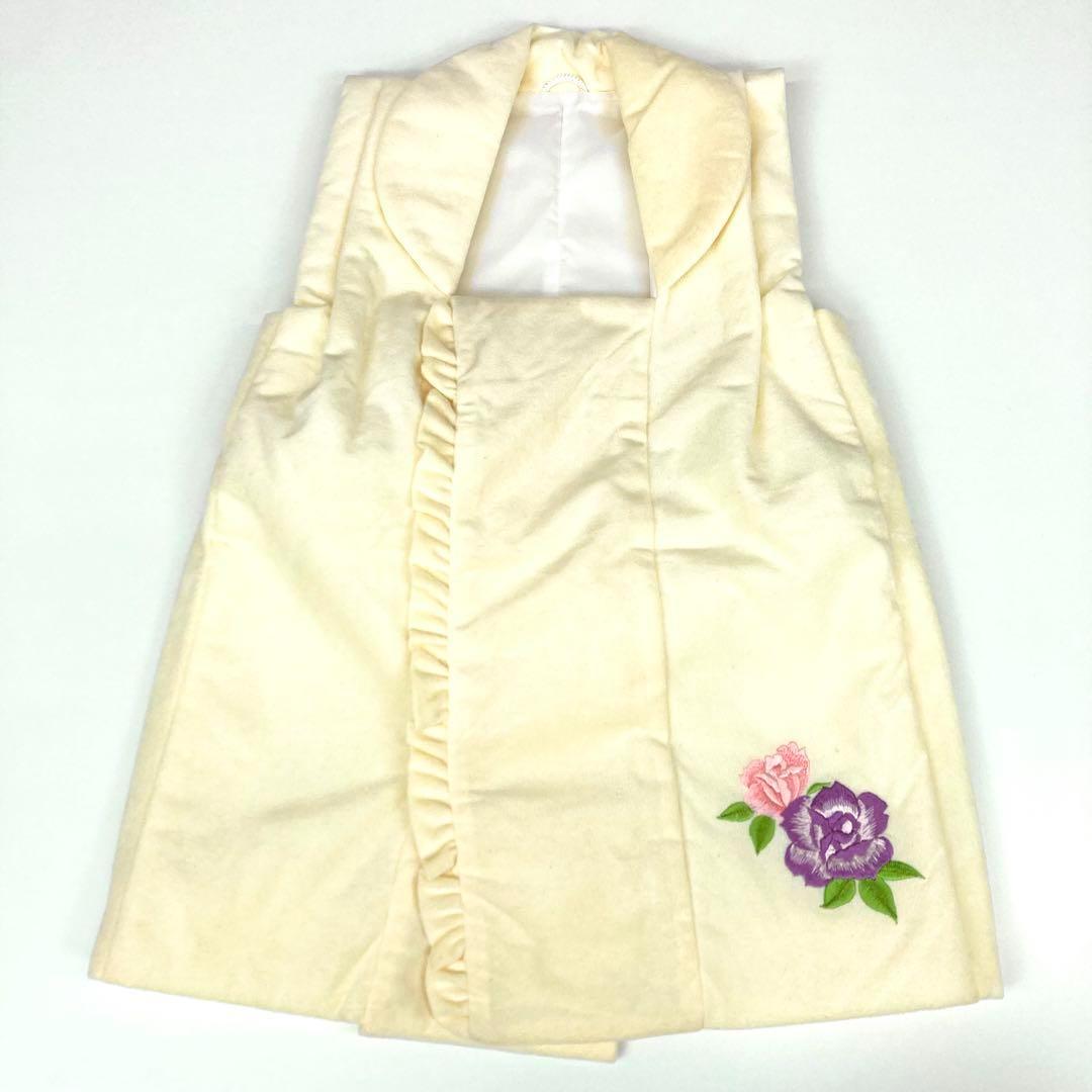 【着物と帯 時流】O24-57ys◇七五三 3才女の子着物&被布コート+長襦袢◇