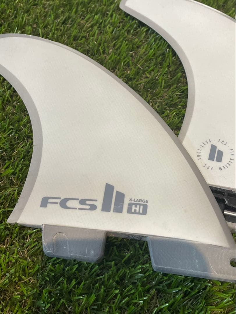 FCS2フィン　ハーレー　FCSⅡH1　HURLEY　トライ　3本セット　グレー