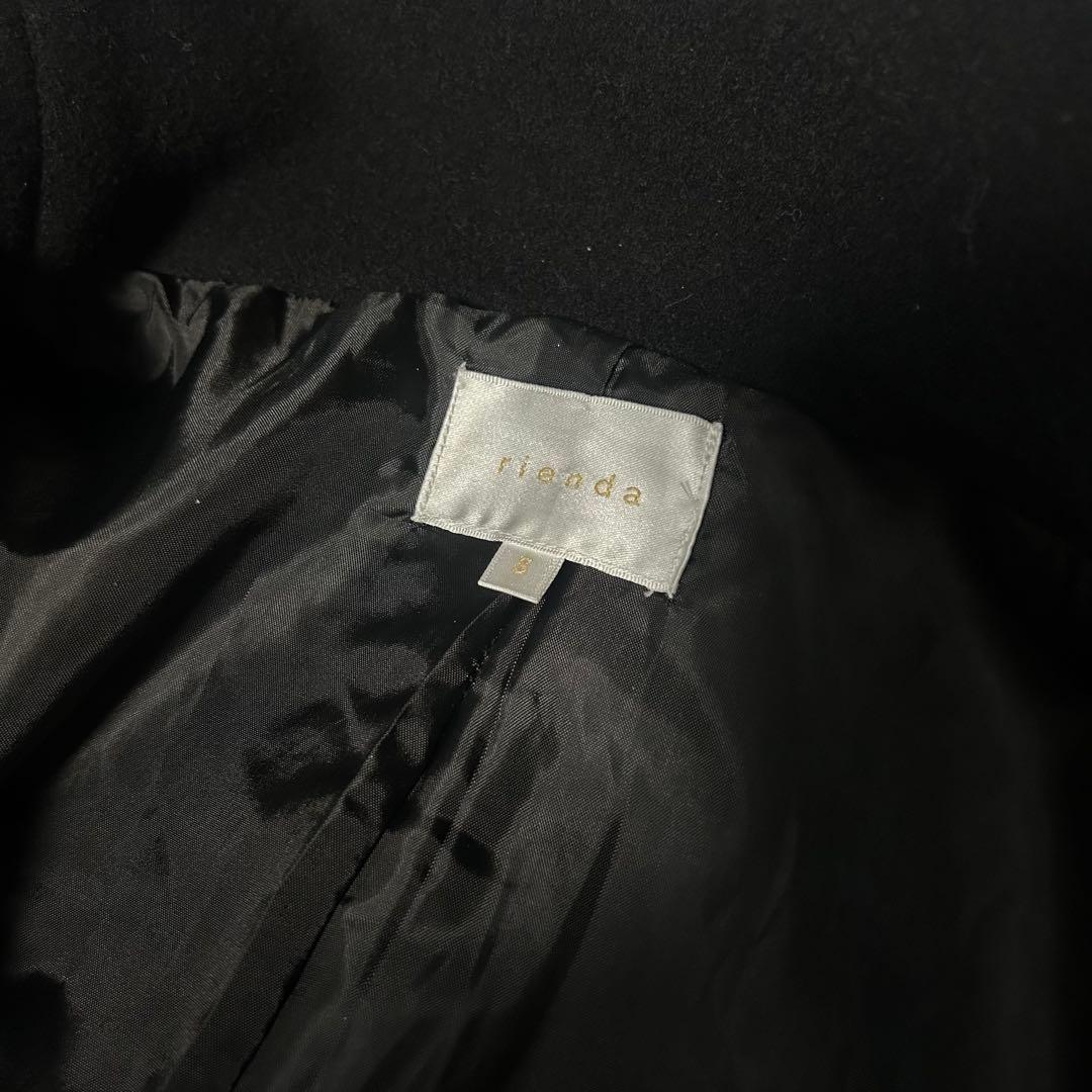 rienda 25オーバーネックシンデレララインコート 秋服 冬服 Sサイズ