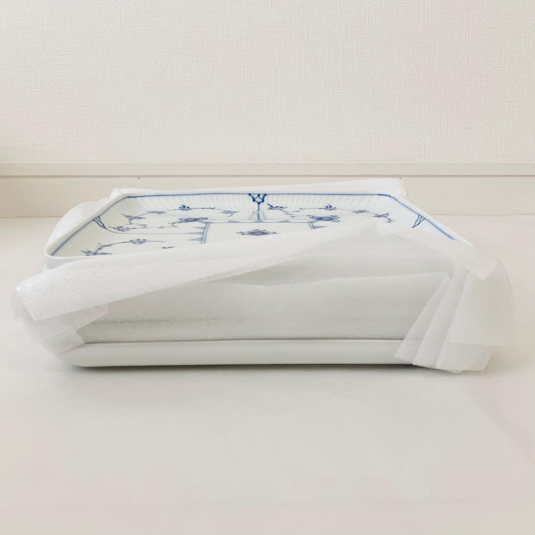 新品未使用　ロイヤルコペンハーゲン　 スクエア皿 5枚　ブルーフルーテッド