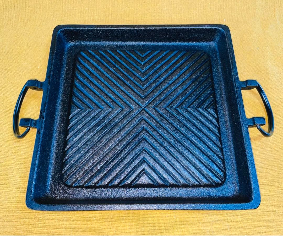 この冬 鉄分 本物南部鉄器 で肉を焼く‼️本物のグリルパン ② 重量級 焼肉 鉄鍋