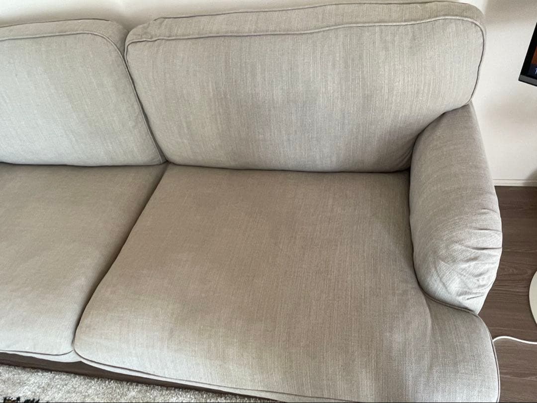 送料込み！IKEA イケアソファ3人掛け　グレー　ストックスンド