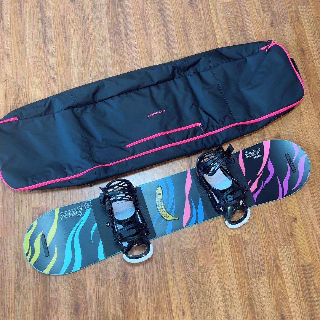 BURTON スノーボード120㌢＆ビンディング＆ボードバッグセット