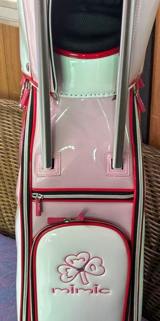 mimic ゴルフバッグ ピンク/ホワイト