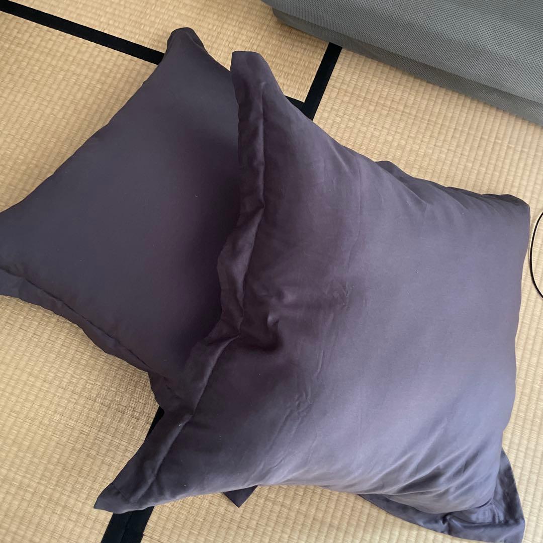 ニトリ　ジャンボクッション×ホテルカバー