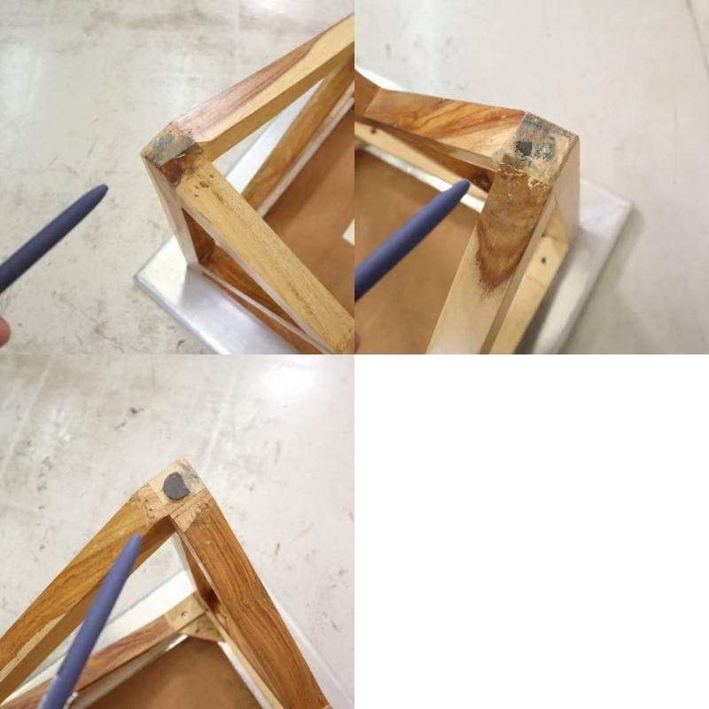 値下WTW マーベリックス コーヒーテーブル120cm アルミ シーシャムウッド