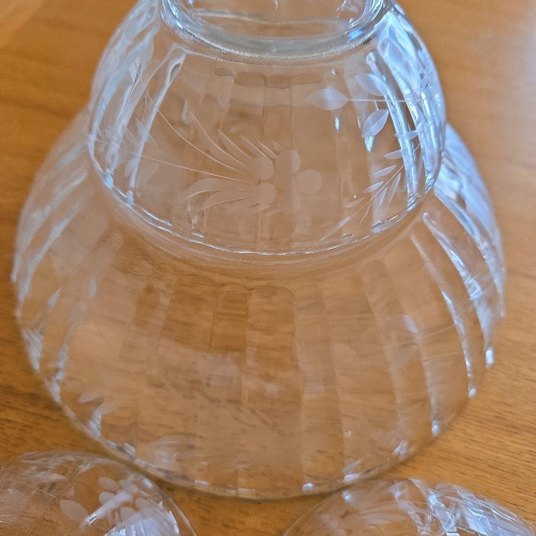 【Crisal Portugal】アンティークガラスセット