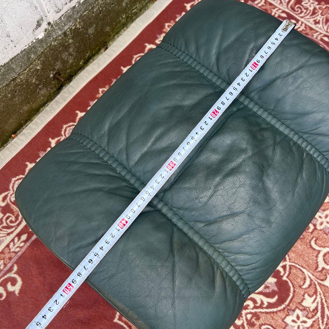 北欧ノルウェー製◾️Ekornesエコーネス 本革レザー張り スツール オットマン