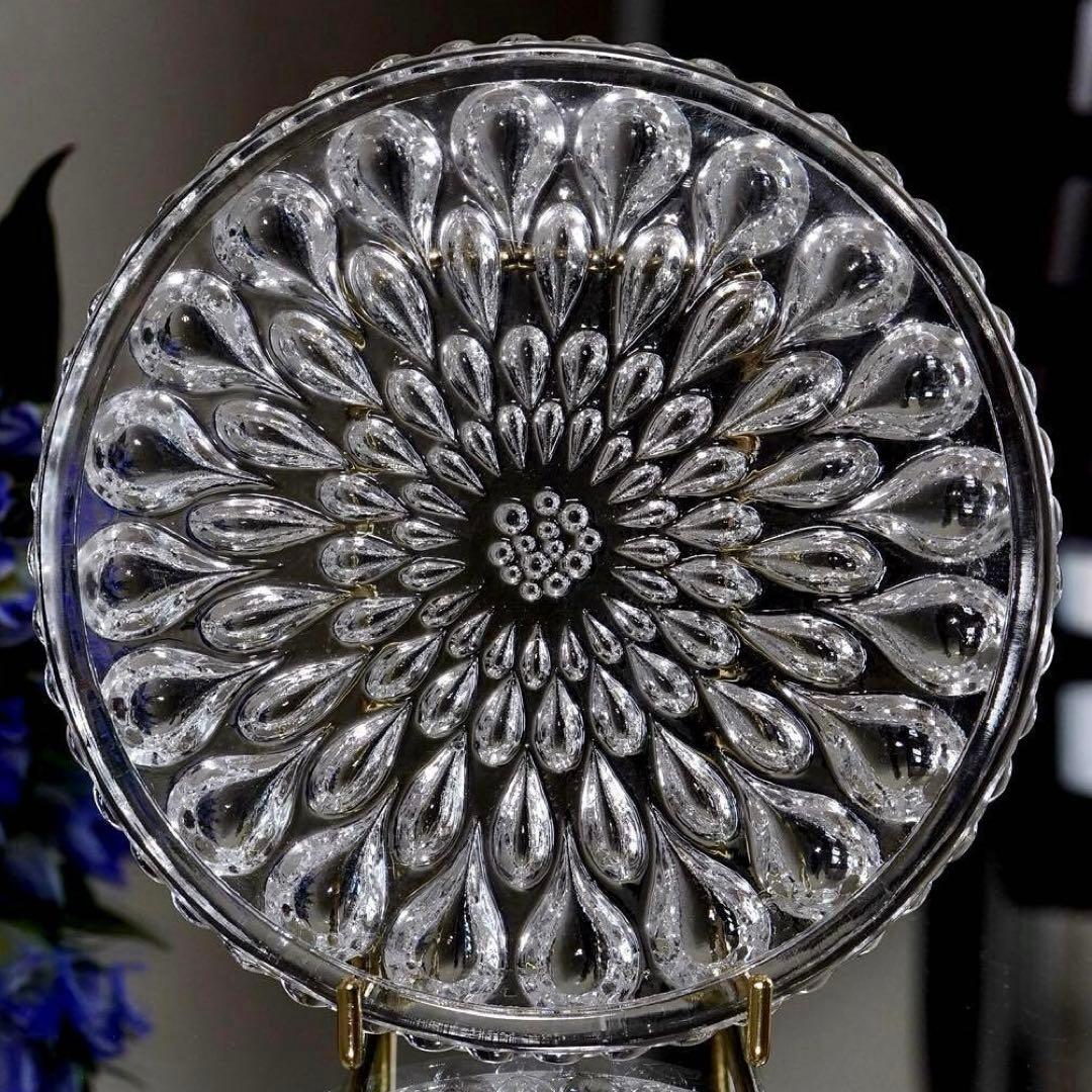 稀少 美品◆オールド バカラ《グート・ドー》プレート7枚セット◆優雅なる光彩