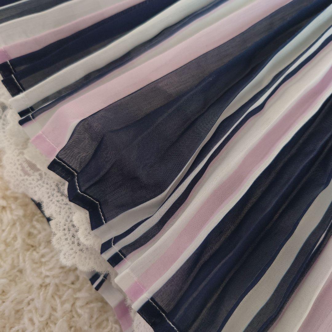 ANNASUI mini★シフォンワンピース130★フォーマルシューズセット