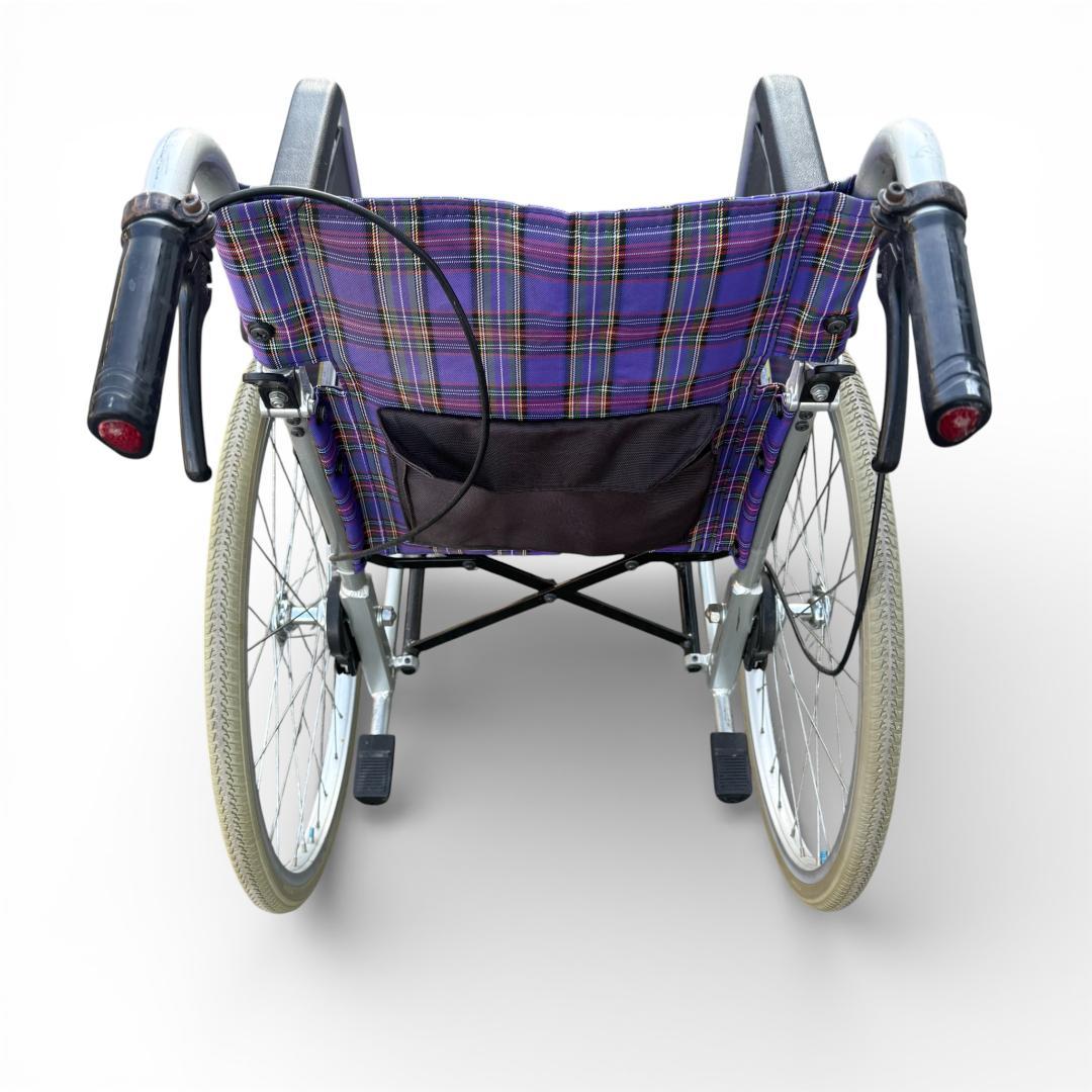 カワムラ自走式車椅子 KAJ102SB-40 ノーパンクタイヤ 背折れ介護 介助