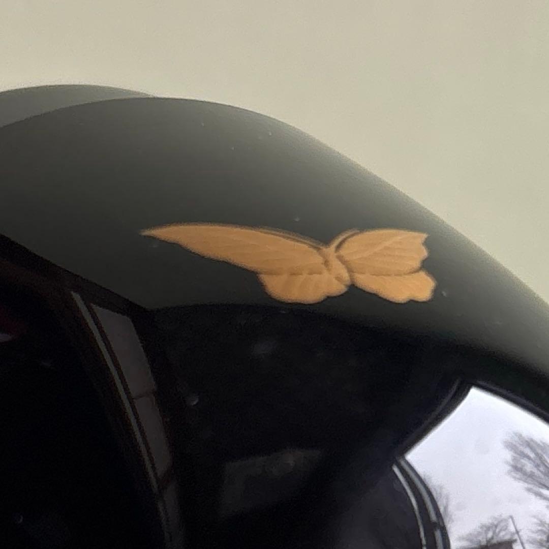 蝶々蒔絵 利休棗 筑城筑良 茶道具 共箱