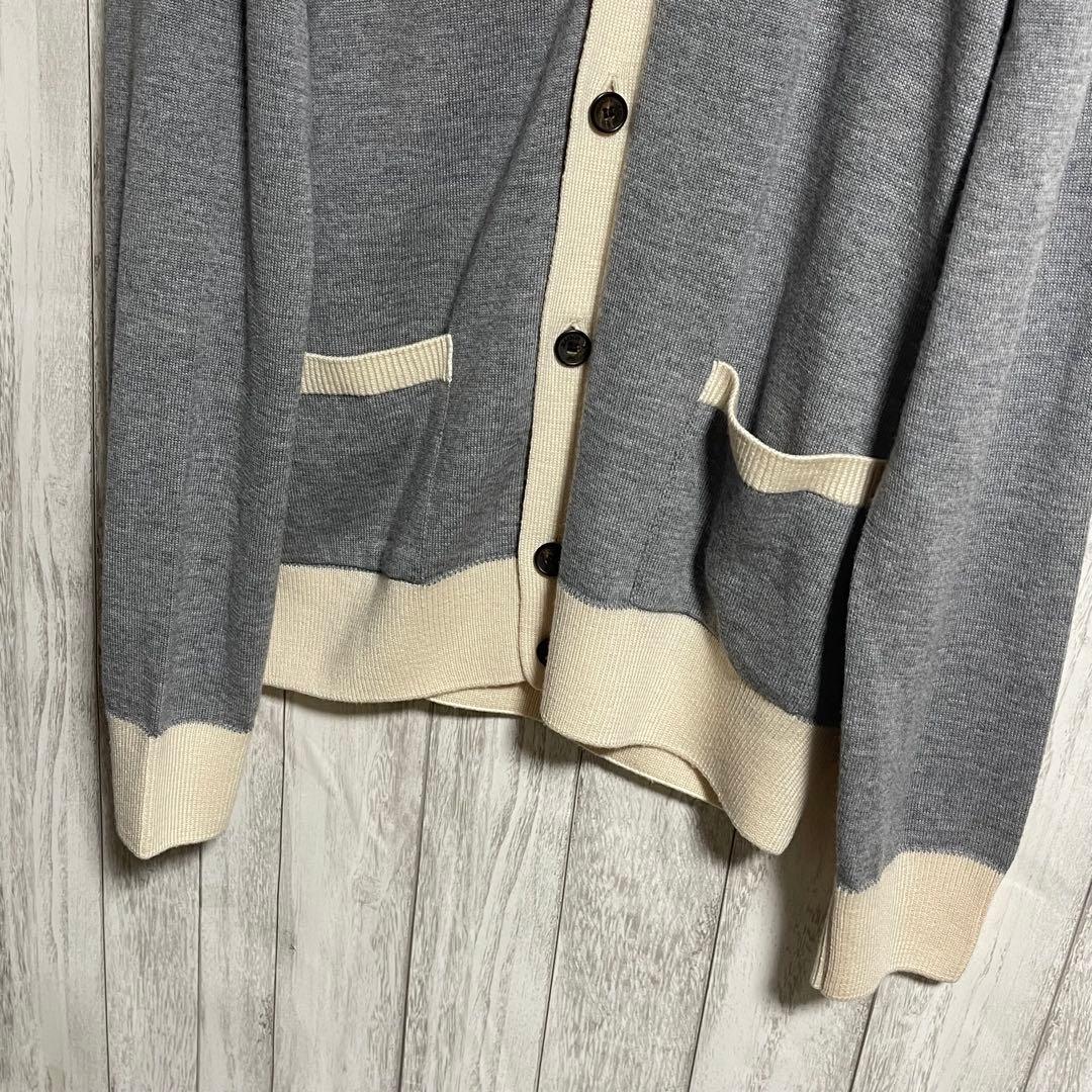 ワニワニメゾンキツネ 23AW メンズ カーディガン グレー L