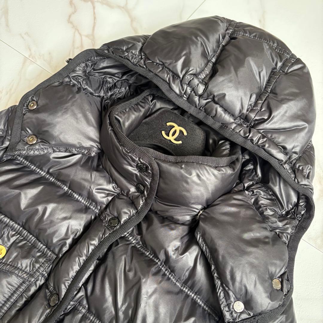 美品◆即完売品 MONCLER モンクレール エルミンヌ ダウンコート S 黒