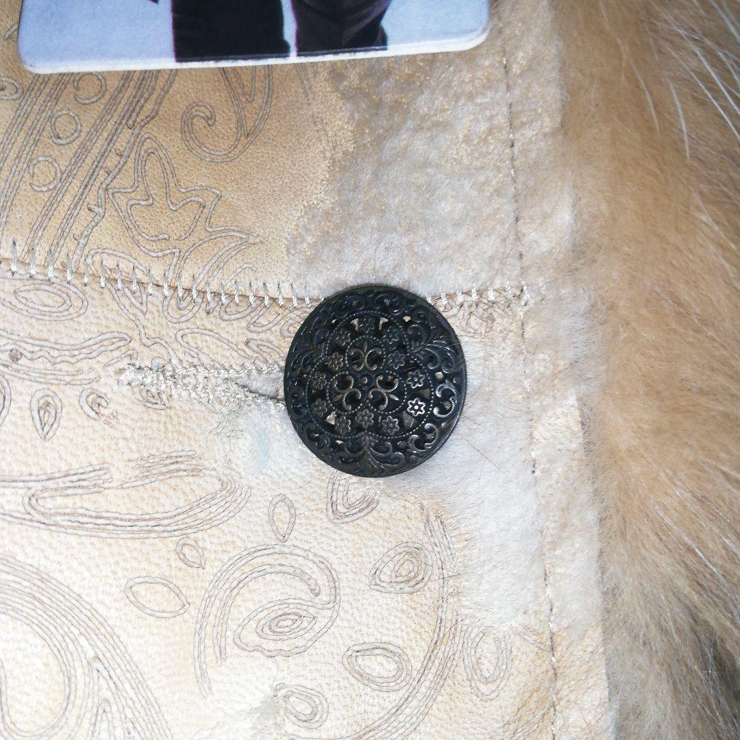 HARMANLI レザーコート ロングコート ロング丈 ペイズリー ファー 本革