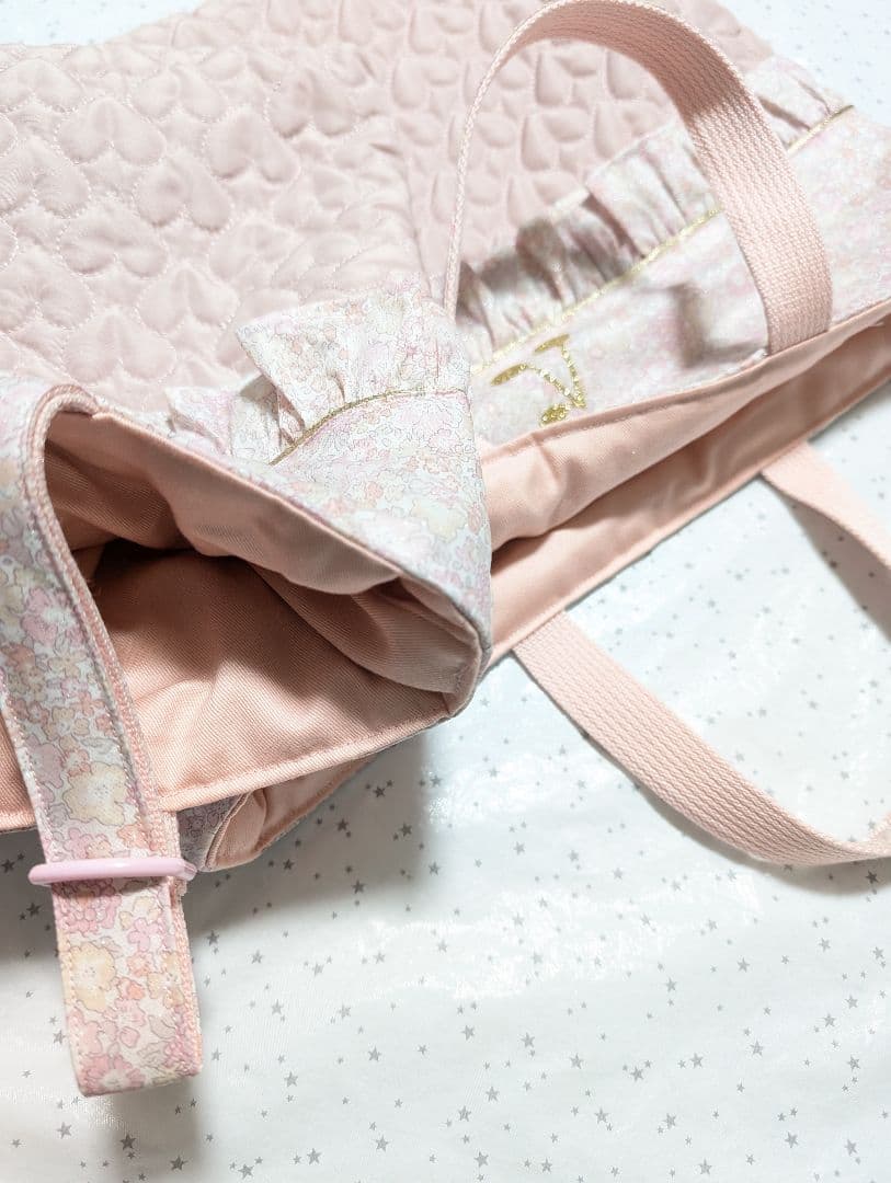 リバティ キラキラミシェル レッスンバッグ上履き入れ 体操服袋ハンドメイド