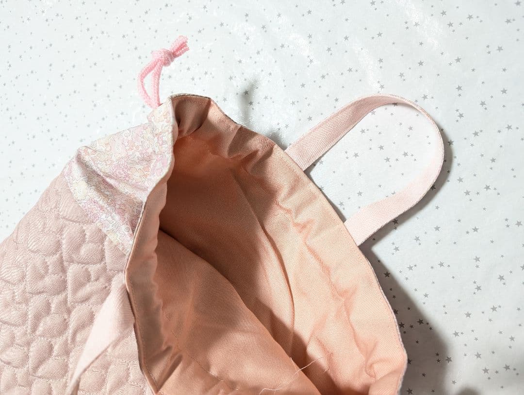 リバティ キラキラミシェル レッスンバッグ上履き入れ 体操服袋ハンドメイド