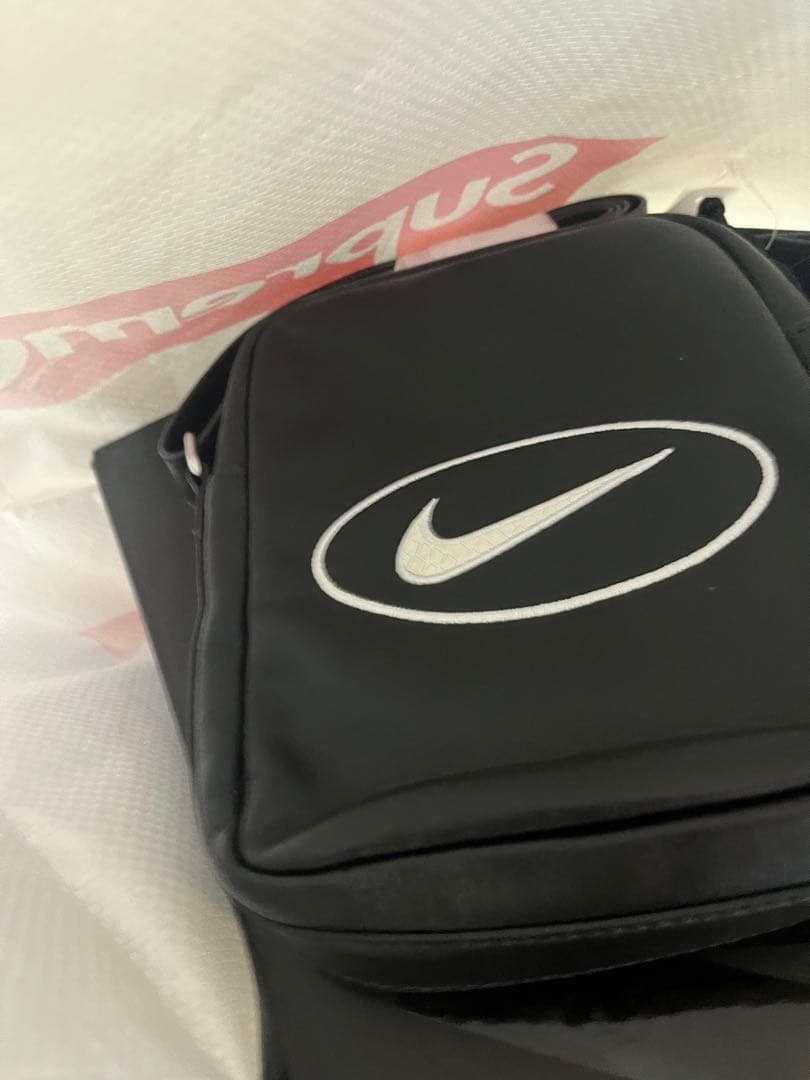 Supreme Nike Leather Shoulder Bag 黒