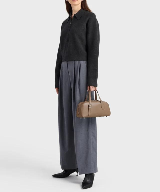 CAFUNE　カフネ Small Asra Boston Bag - Clay