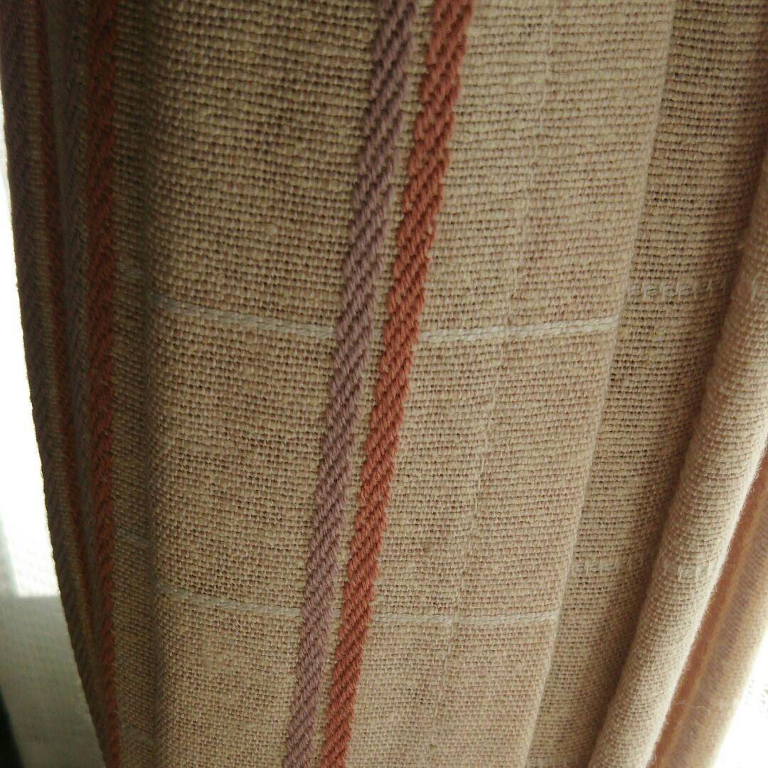 値下 特注 大型カーテン105X204cm-2枚