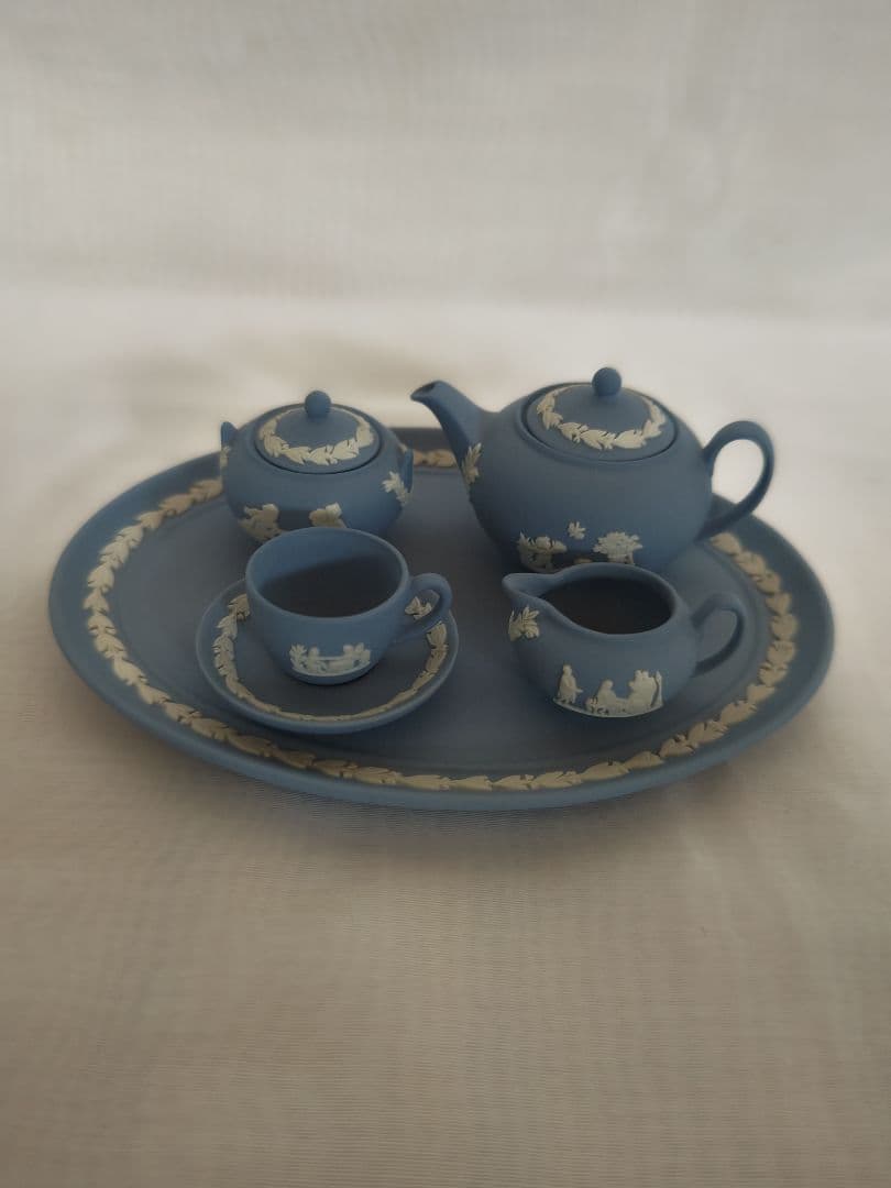 ウェッジウッド ジャスパー ミニチュアティーセット