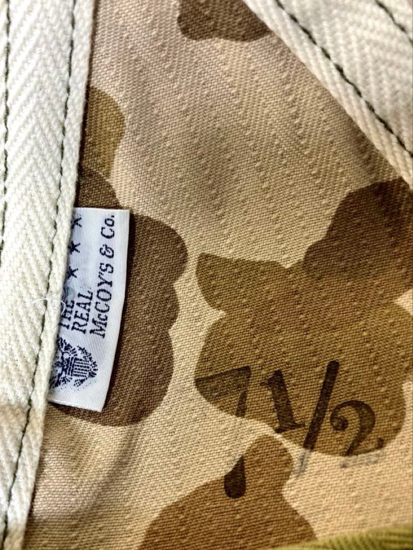 THE REAL McCOY'S フロッグスキン　CAP 迷彩キャップ　美品