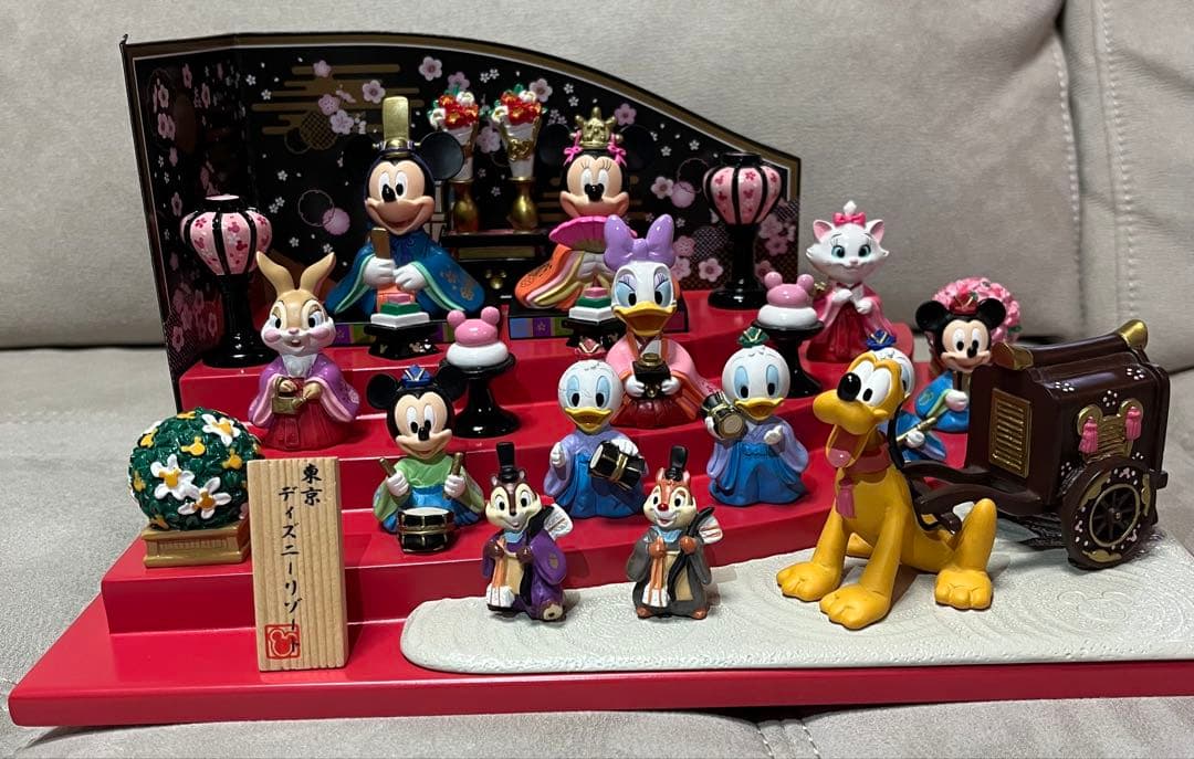 雛人形★東京ディズニーランドリゾートミッキーミニーひな祭り女子かわいいフィギュア