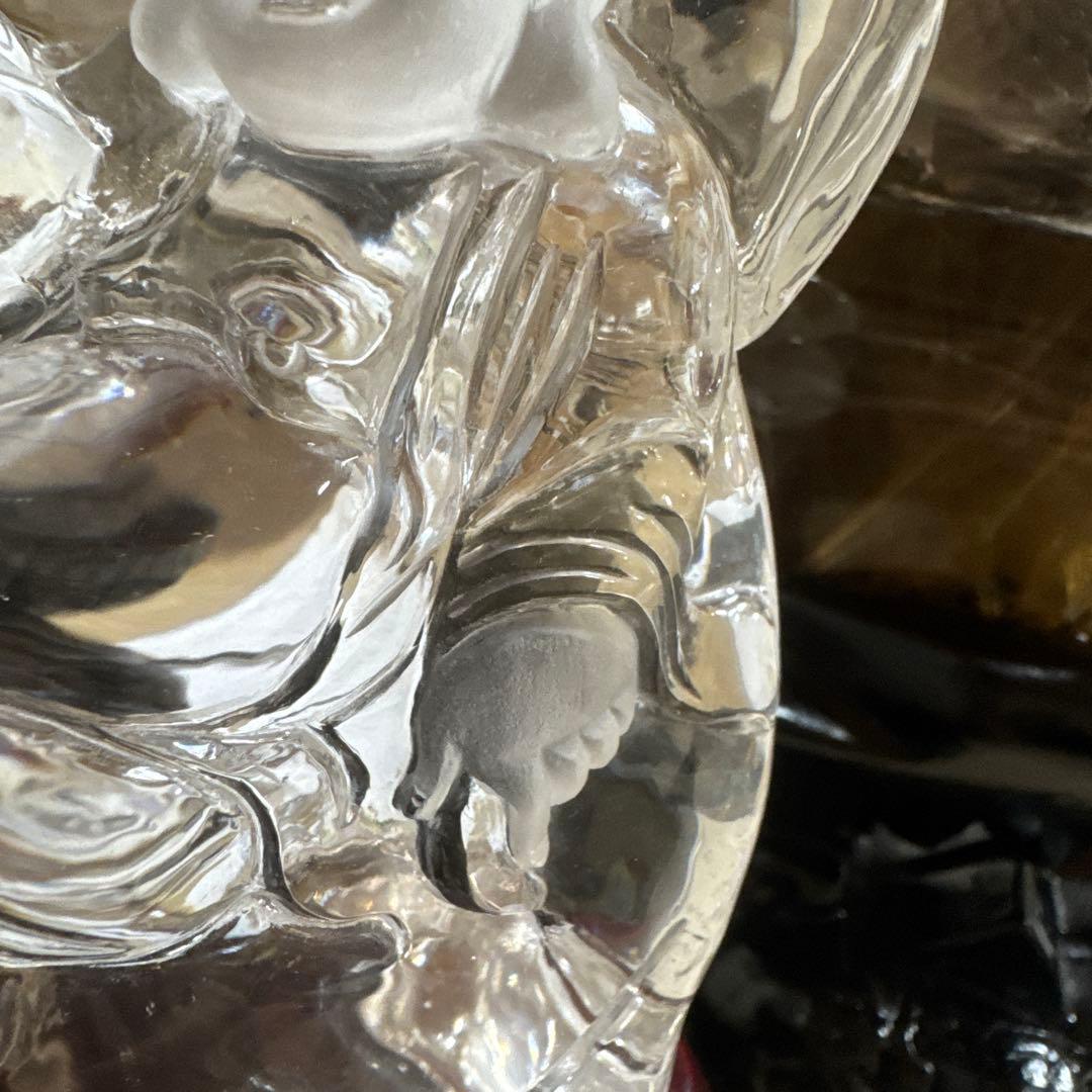 極上品　超透明　天然　七福神　布袋様　水晶