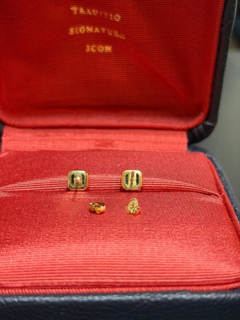 【専用】GIGI HELIOS Onyx square earrings ピアス