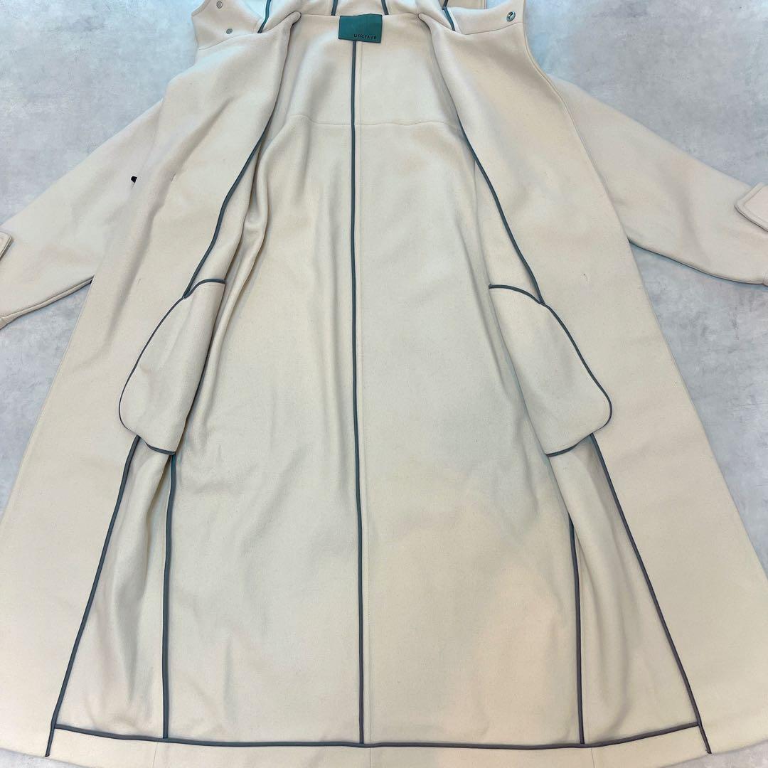 人気◆アンクレイヴ プルーフメルトンダッフルコート ロング丈◇オフホワイト 2