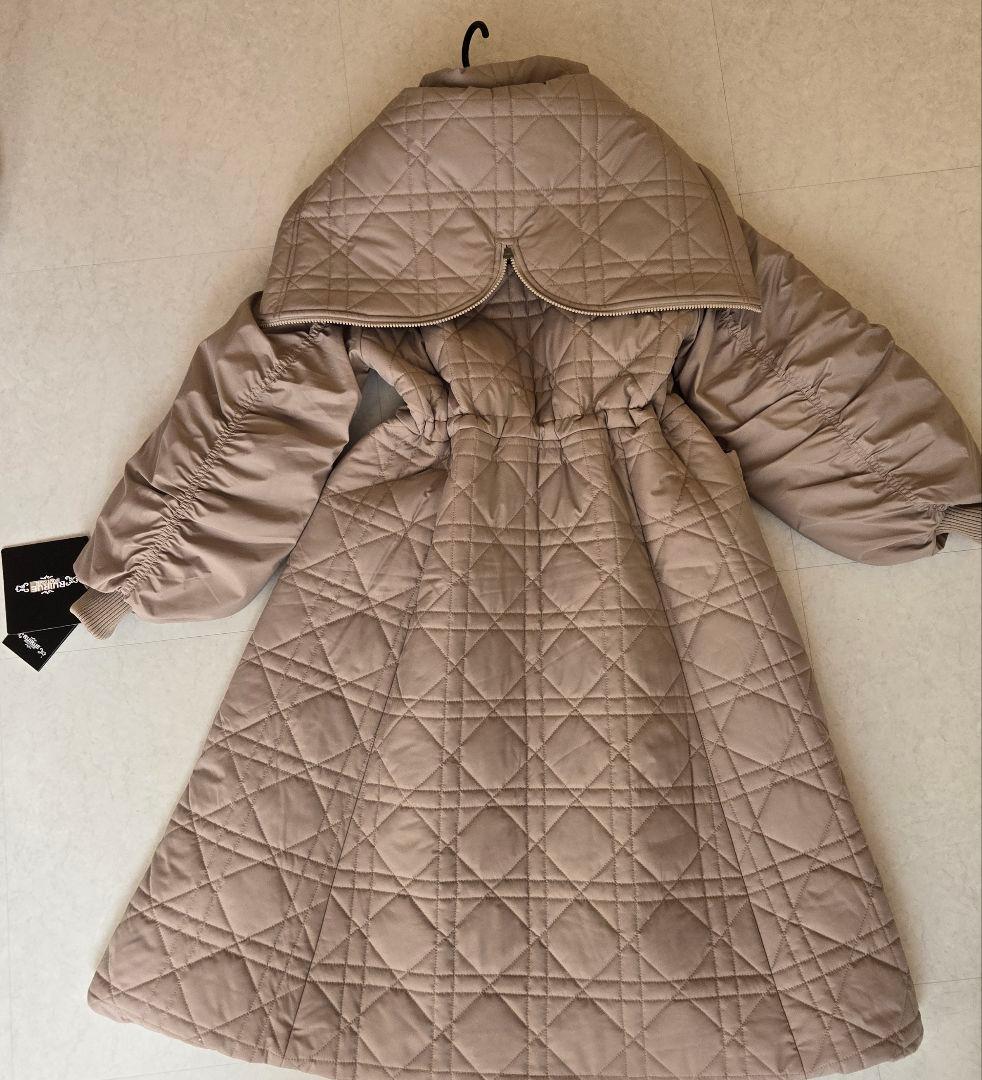 はる2WAYシルエットミックスステッチフーディーパテッドコート