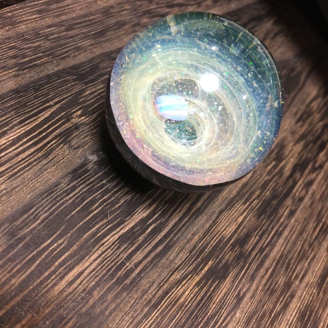 宇宙ガラス ハンドクーラー オブジェ 日本人作家さんの作品です