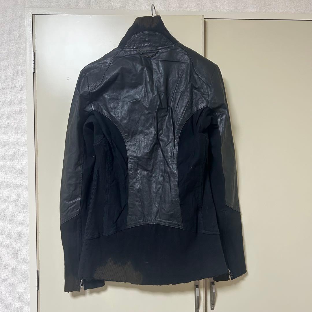 新品　14thaddiction レザーライダース