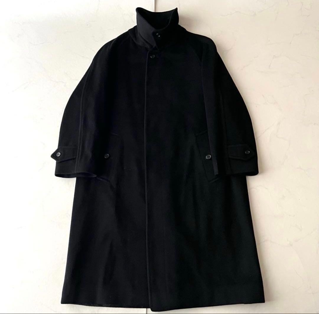 バーバリー カシミヤ 100% バルマカンコート イングランド製 ダークネイビー