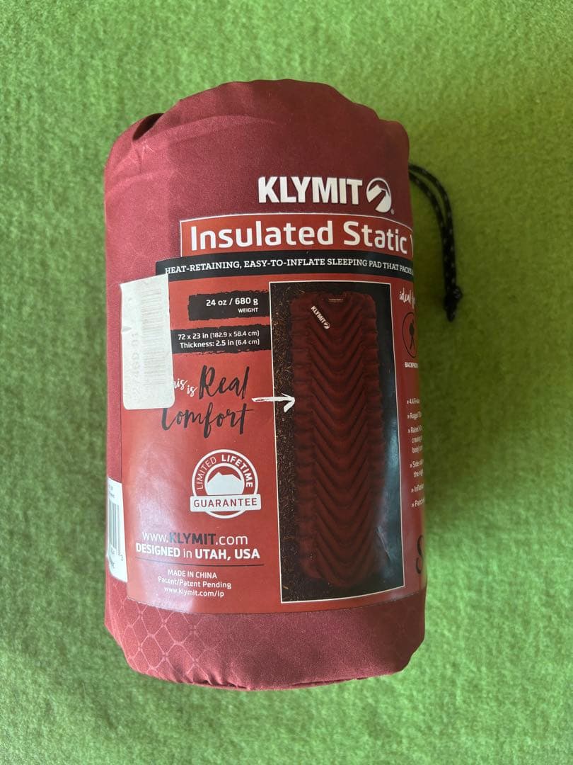 クライミット　スリーピングパット　Klymit Sleeping Pad