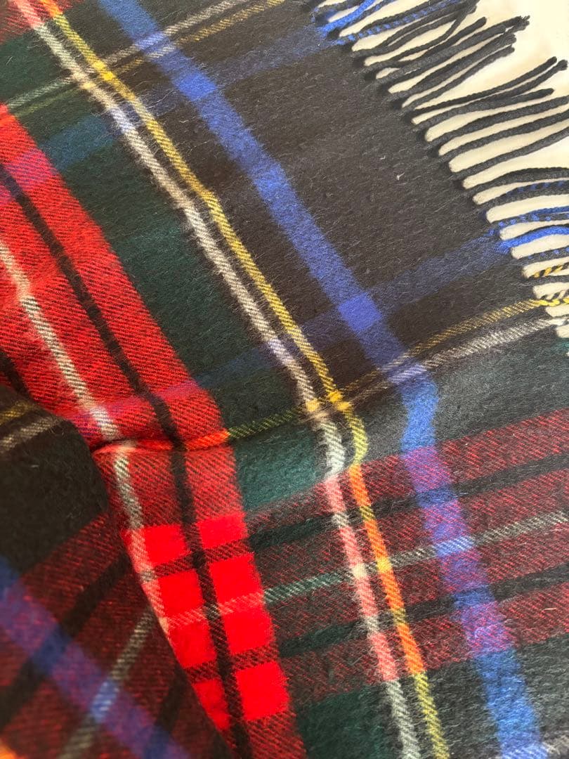 Jonstons Black Stewart カシミヤ 100 大判