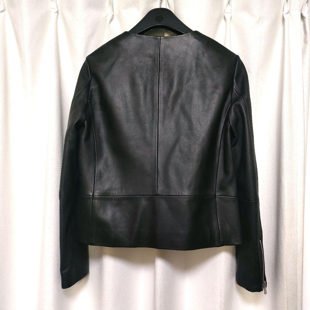 【美品】UNITED ARROWS UBCB シープレザー ノーカラージャケット