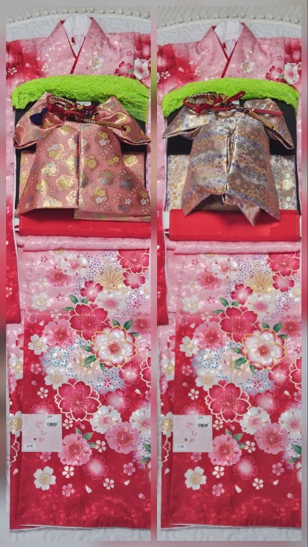 ❀新品・未使用❀絵羽柄 四つ身 15点 フルセット 七五三 お正月 ひな祭り