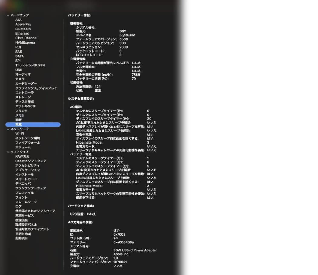 極上/充放電124回MacBook Pro 16 i9/32GB/SSD 2TB