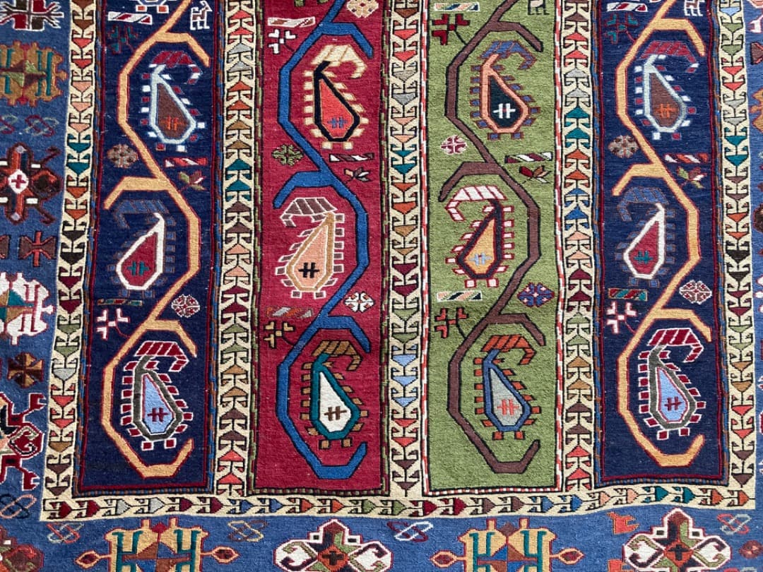 【在庫一掃セール】アゼルバイジャン キリム ウール 145cm×110cm